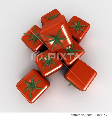 Aerial view of cubic tomatoes 3641579