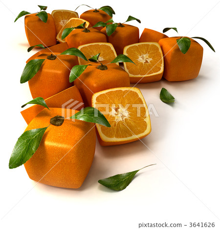 Cubic orange background 3641626