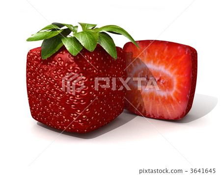 Cubic strawberry section Cubic strawberry section 3641645