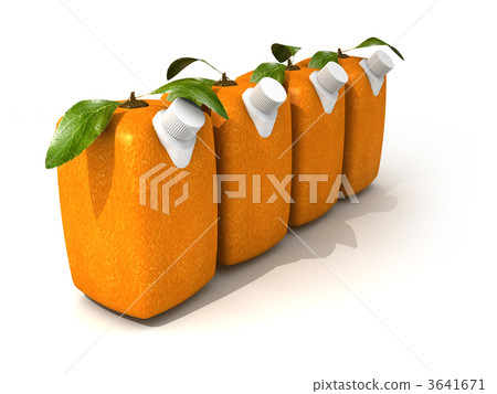 Four orange juices 3641671