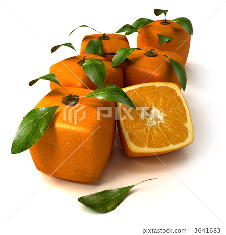 Fresh cubic oranges Fresh cubic oranges 3641683