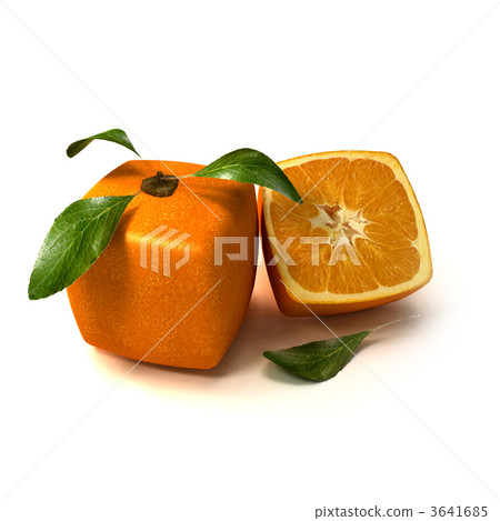 Fresh natural cubic orange 3641685