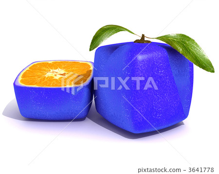 Sliced blue citric fruit Sliced blue citric fruit 3641778