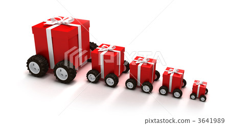 Red gift boxes convoy 3641989