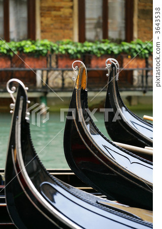 Waiting gondolas in Venice 3643538