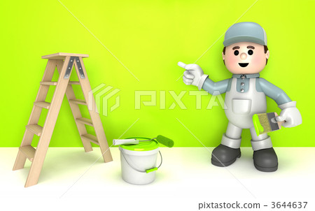 Fully equiped craftsman mascot 3644637
