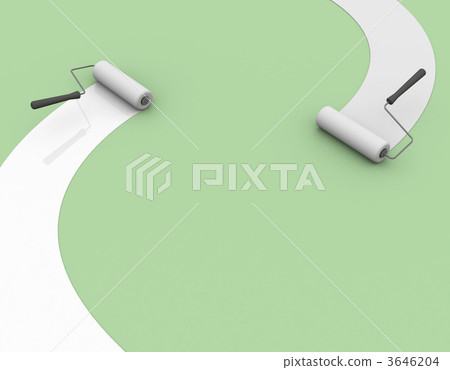 painting, floor painted, paintroller 3646204