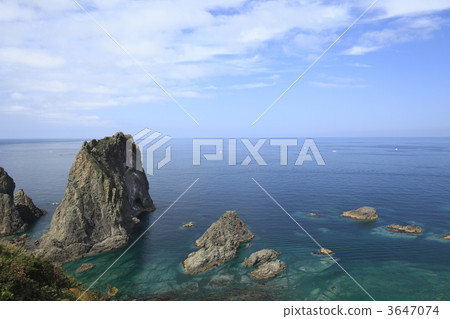 island wuwei coast, shakotan blue, rock 3647074