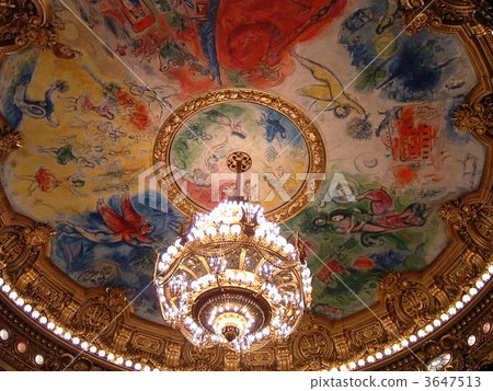 Ceiling Painting In Paris Opera Stock Photo 3647513