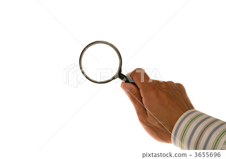 拿著放大鏡的手 3655696