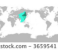 korean peninsula, illustration materials, stressing 3659541