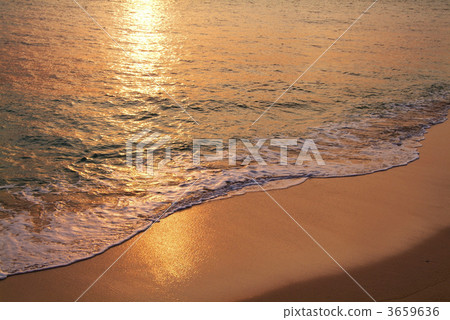 evening scene, ripple, rippling waves 3659636