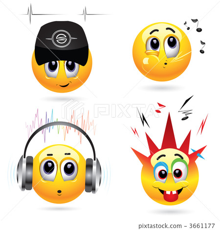 Music and smiling balls ? smiling balls listening to different kind of music 3661177