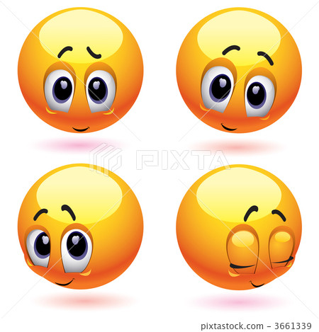 Shy and blushing smiling balls Shy and blushing smiling balls 3661339