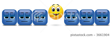 smiley ball stands out in a crowd 3661904