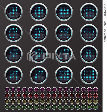 Web internet and communication buttons Web internet and communication buttons 3662063
