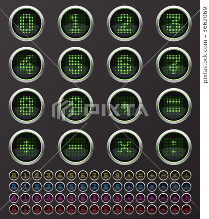 Web internet and calculator buttons 3662069