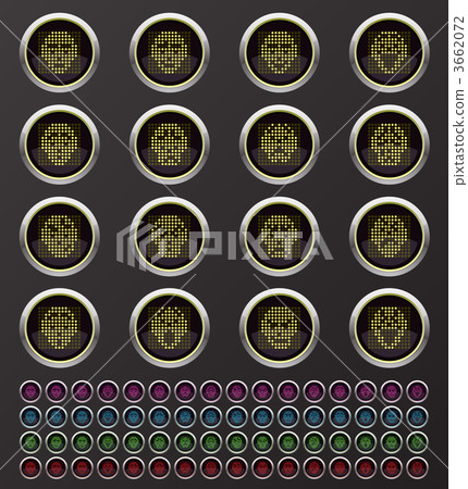 Web internet and Face buttons Web internet and Face buttons 3662072