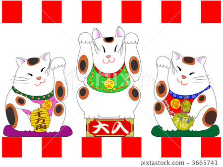 三種幸運貓3種動物03大冠 3665741