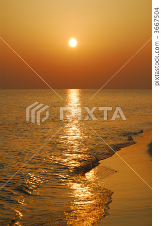 ripple, rippling waves, evening scene 3667504