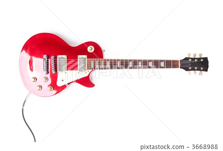 Red electric guitar 3668988