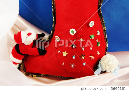 Christmas image · Santa Claus and gift socks 3669161