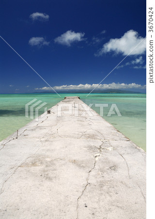 nishisan bridge, registered tangible cultural property, isolated island 3670424