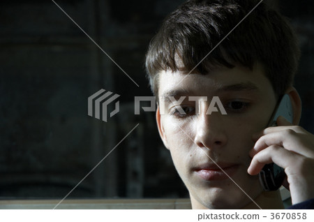 teen on the phone teen on the phone 3670858