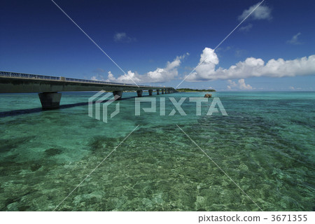 ikema bridge, blue water, marine 3671355