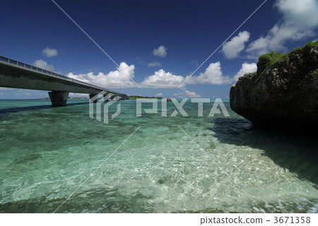 ikema bridge, blue water, marine 3671358