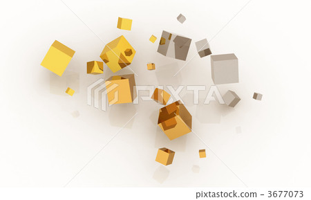 cube, cubes, computer graphic 3677073