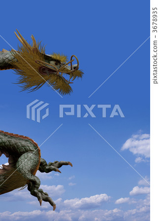 The dragon is a one-sided and aspiration felt 3678935