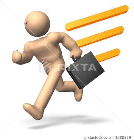 出席的3DCG例證 出席的3DCG例證 3680859
