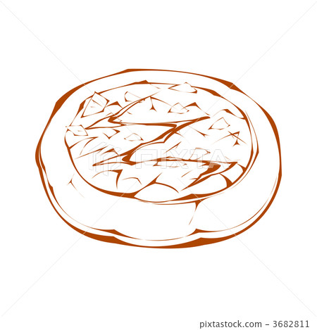 Tsunamayo bread (line drawing) Tsunamayo bread (line drawing) 3682811