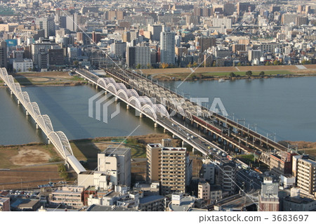 Osaka Kita Ward Yodo River neighborhood 3683697