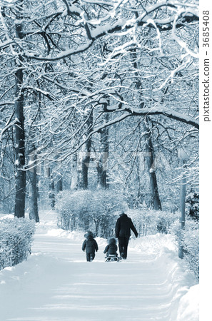 winter walk winter walk 3685408