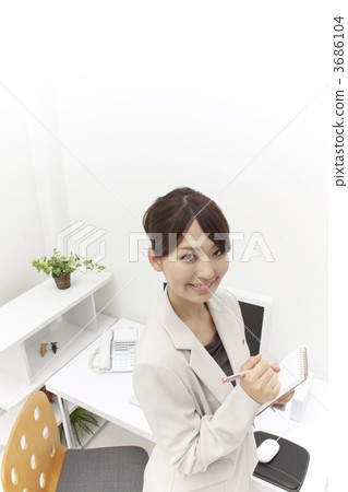 Business woman taking a note 3686104