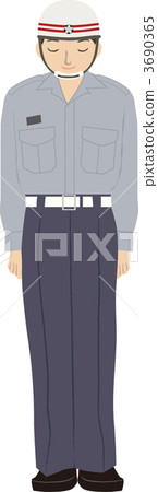 Emergency personnel to bow 3690365