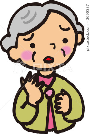 Worried old woman 3690587