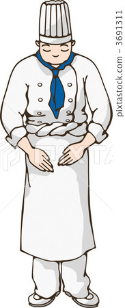廚師鞠躬 3691311