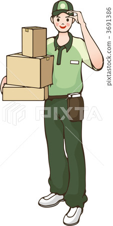 帶行李的送貨上門司機 3691386
