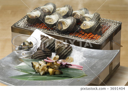 turban shell pot roast, turban tsuboyaki, turban shell 3691404