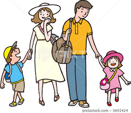 Outdoor summer in family with family 3691424