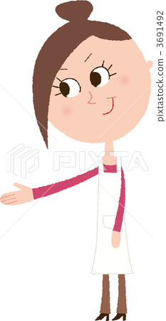 Female employee to introduce Female employee to introduce 3691492