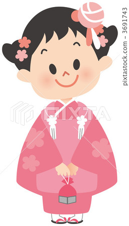 和服人物女孩 3691743