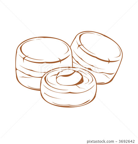 Scone (line drawing) - Stock Illustration [3692642] - PIXTA