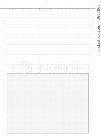 Original loose-leaf (B5 size) with grid 3692863