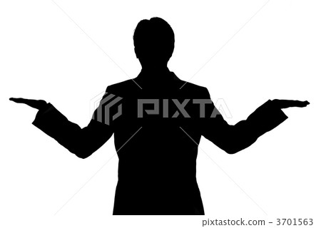 business man balance silhouette business man balance silhouette 3701563