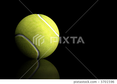 tennis ball over black tennis ball over black 3701596