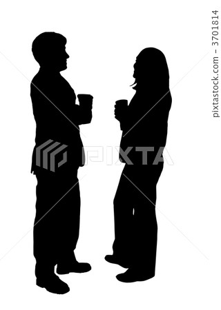 business couple silhouette business couple silhouette 3701814